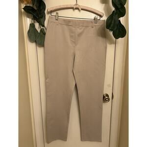 Quinsen Ultra Stretch Ponte Straight Leg Pants Career Casual L Inseam 32